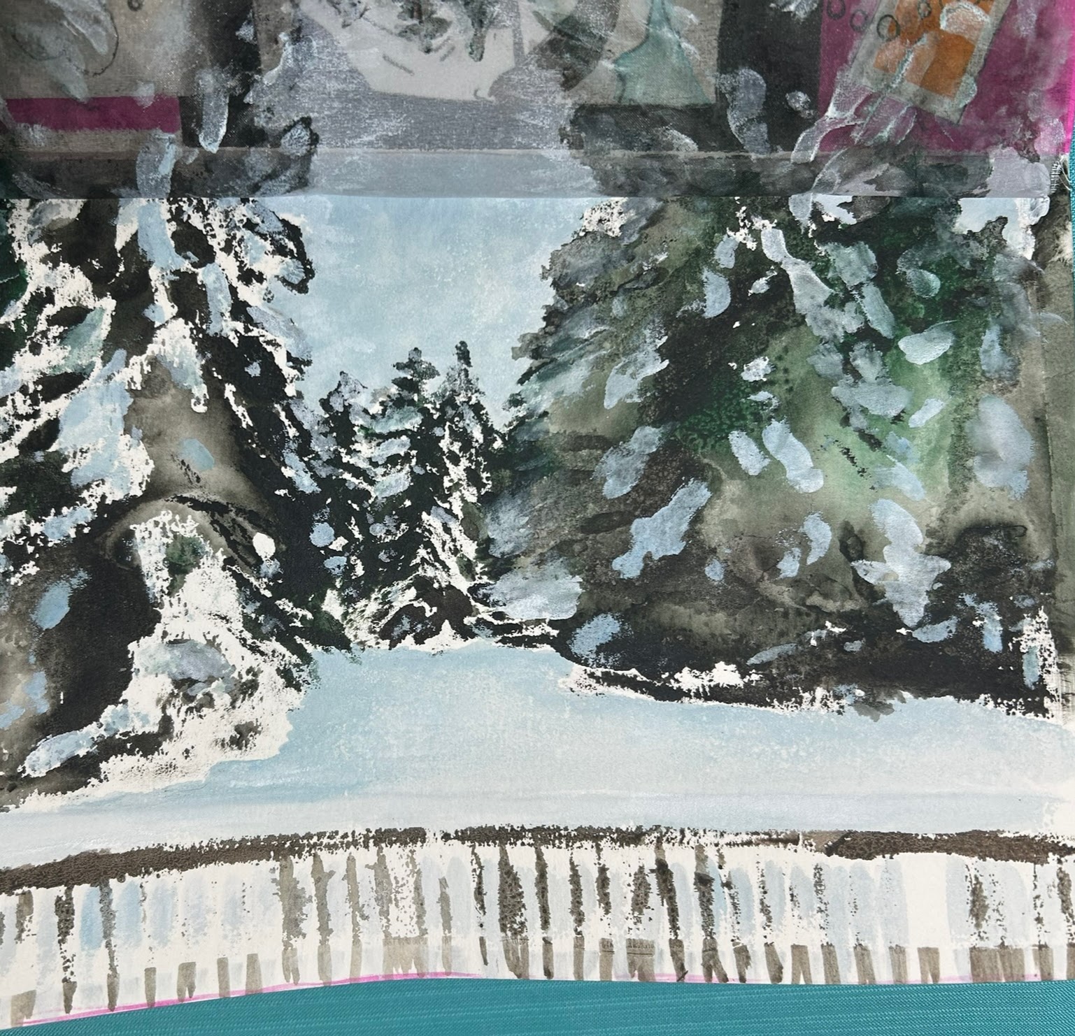 View from Window Painting